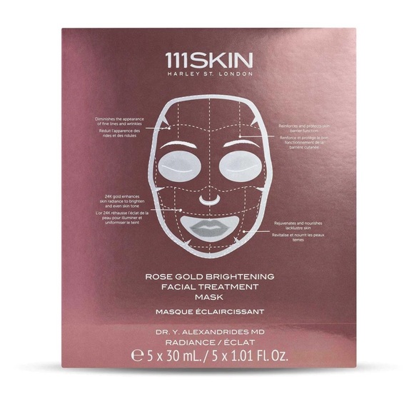 111SKIN Rose Gold Brightening Facial Treatment Masks (5 Pack) - NWT